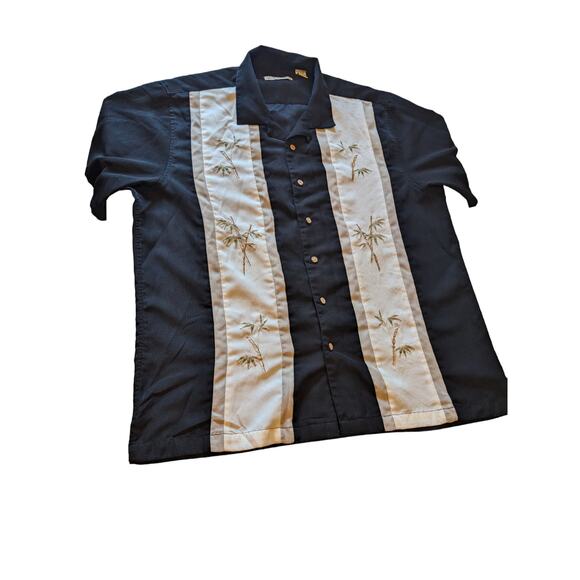 Batik Bay Hawaiian Shirt Mens XL Short Sleeve Tropical Vacation Palm Tree Resort - Picture 16 of 16